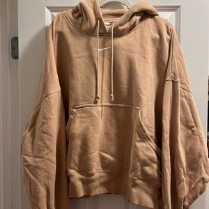 Tan Nike oversized hoodie size xxl
